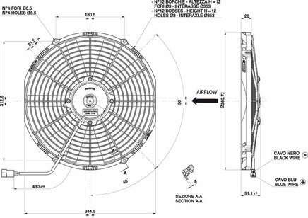 Spal 30100399 Pusher Fan VA13-AP9/C-35S