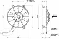 Spal 30102058 Pusher Fan VA15-AP70/LL-39S