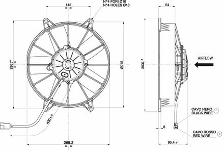 Spal 30102058 Pusher Fan VA15-AP70/LL-39S