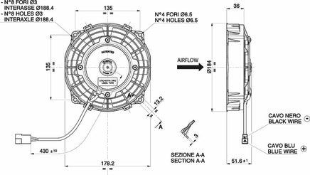 Spal 30100402 Puller Fan VA22-AP11/C-50A