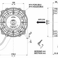 Spal 30100403 Pusher Fan VA22-AP11/C-50S