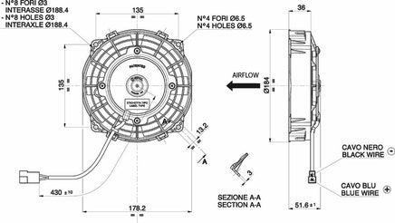 Spal 30100403 Pusher Fan VA22-AP11/C-50S