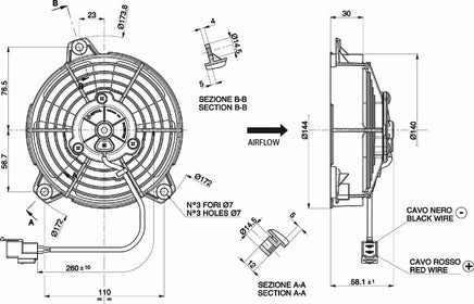 Spal 30103011 Puller Fan VA31-A101-46A