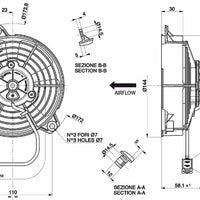 Spal 30103013 Pusher Fan VA31-A101-46S